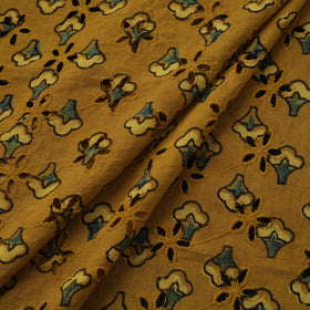 Natural Dyed Ajrakh Hand Block Print Cotton Hakoba Fabric 123