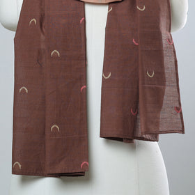 Multicolor - jamdani patchwork cotton stole 01 - handcrafted