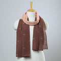 Multicolor - jamdani patchwork cotton stole 01 - handcrafted