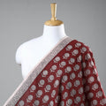  Bagh Hand Block Printed Chanderi Silk Handloom Fabric 