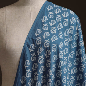 Blue - Bagru Dabu Hand Block Print Natural Dyed Cotton Fabric 25