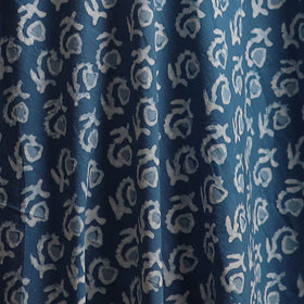 Blue - Bagru Dabu Hand Block Print Natural Dyed Cotton Fabric 25