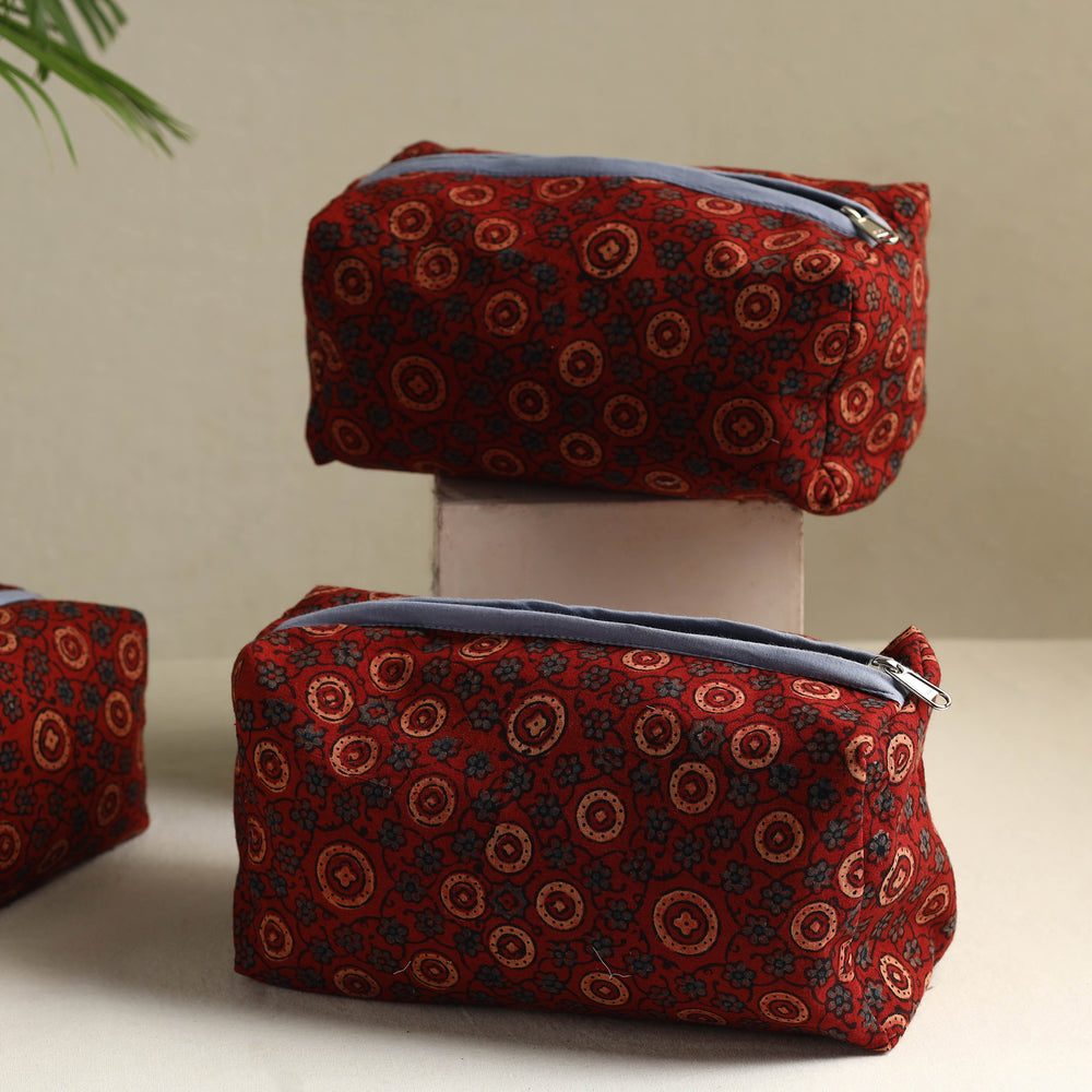 Multipurpose Handmade Cotton Toiletry Bags (Set of 3) 13