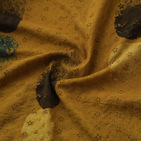 Natural Dyed Ajrakh Hand Block Print Cotton Hakoba Fabric 124