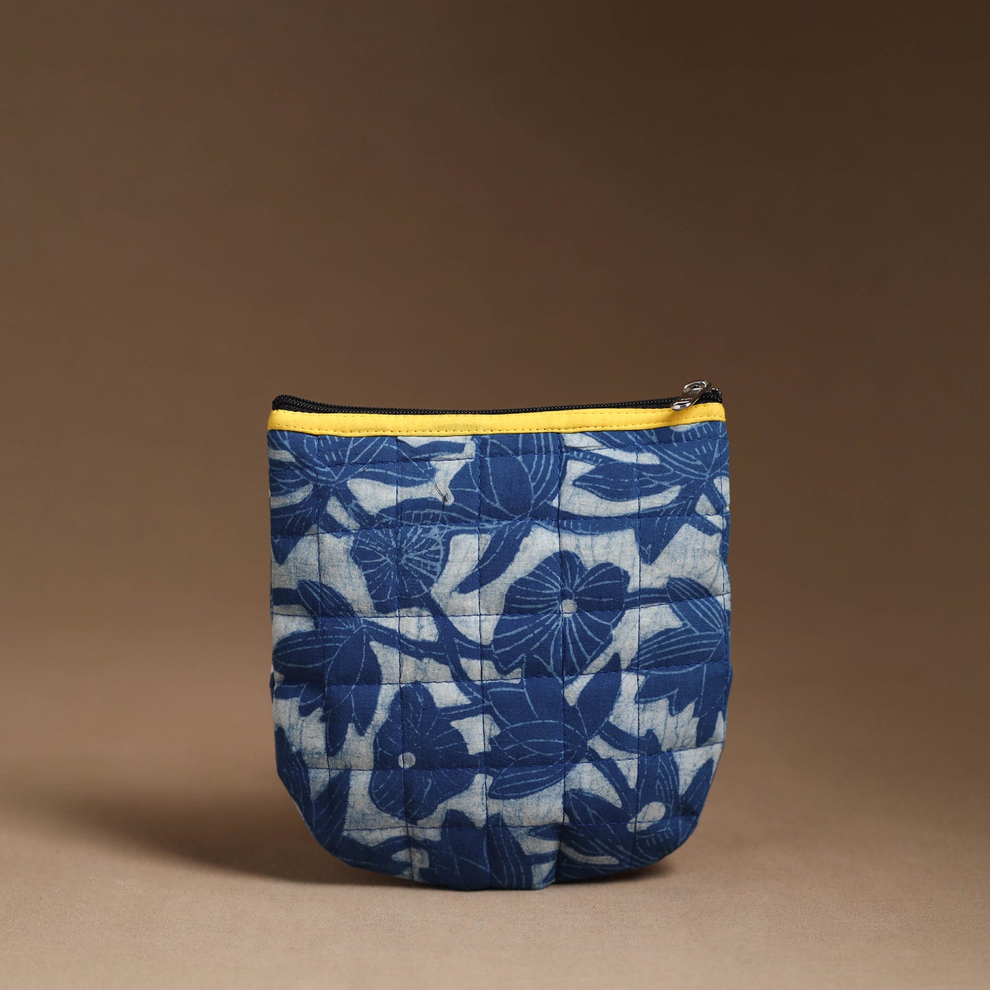 Blue - Handmade Quilted Cotton Utility Pouch 53