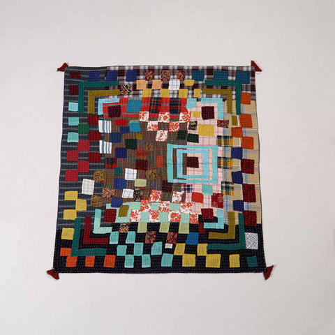 Tagai Patchwork Baby Quilt / Gudri / Blanket (40 X 40 IN) 07