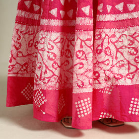 Buy Hand Batik Print Running Stitch Cotton Long Skirt