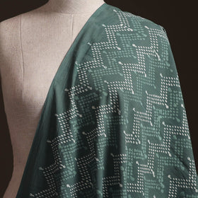 Green - Bagru Dabu Hand Block Print Natural Dyed Cotton Fabric 28