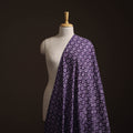 Purple - Bagru Dabu Hand Block Print Natural Dyed Cotton Fabric 29