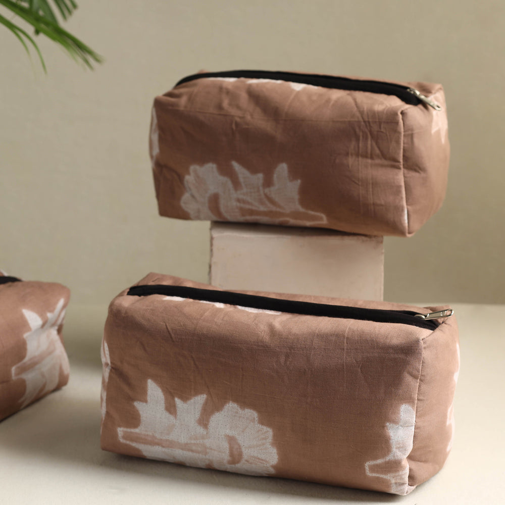 Multipurpose Handmade Cotton Toiletry Bags (Set of 3) 15