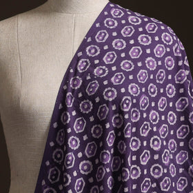 Purple - Bagru Dabu Hand Block Print Natural Dyed Cotton Fabric 29