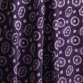 Purple - Bagru Dabu Hand Block Print Natural Dyed Cotton Fabric 29