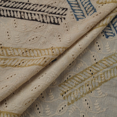 Natural Dyed Ajrakh Hand Block Print Cotton Hakoba Fabric 128