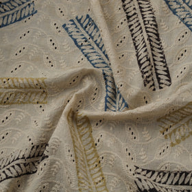 Natural Dyed Ajrakh Hand Block Print Cotton Hakoba Fabric 128