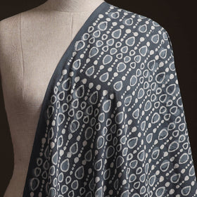 Gray - Bagru Dabu Hand Block Print Natural Dyed Cotton Fabric 30