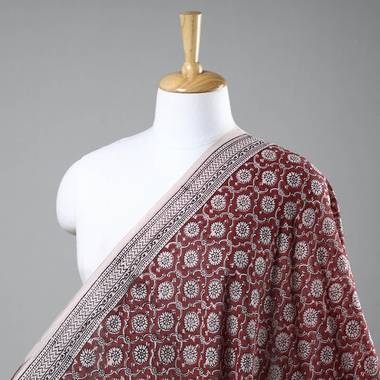 Multicolor - Bagh Hand Block Printed Chanderi Silk Handloom Fabric