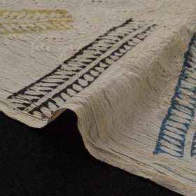 Natural Dyed Ajrakh Hand Block Print Cotton Hakoba Fabric 128