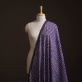 Purple - Bagru Dabu Hand Block Print Natural Dyed Cotton Fabric 31
