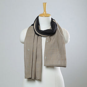 Multicolor - jamdani patchwork cotton stole 17 - handcrafted