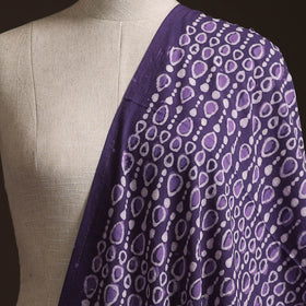 Purple - Bagru Dabu Hand Block Print Natural Dyed Cotton Fabric 31