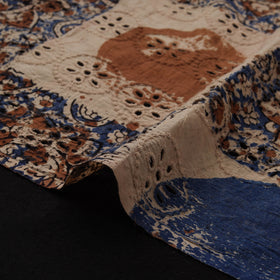Natural Dyed Ajrakh Hand Block Print Cotton Hakoba Fabric 129
