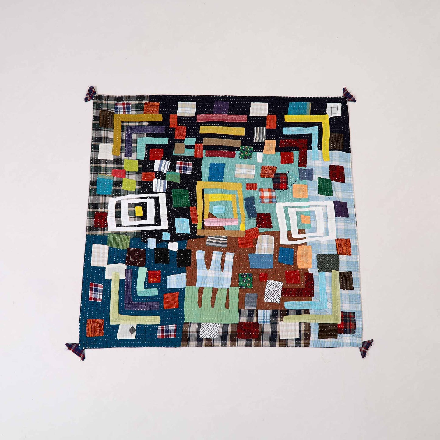 Tagai Patchwork Baby Quilt / Gudri / Blanket (40 X 40 IN) 08