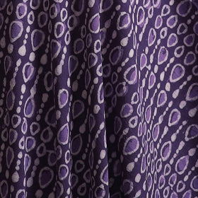 Purple - Bagru Dabu Hand Block Print Natural Dyed Cotton Fabric 31