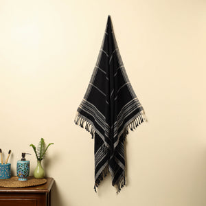 Black - Organic Kala Cotton Handloom Towel 02