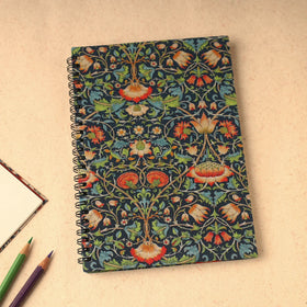  Floral Printed Handcrafted Spiral Notebook (8 x 6 in) 01 Online at iTokri.com 