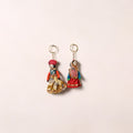 Handmade Rajasthani Puppet Keychains (Set of 2) 181