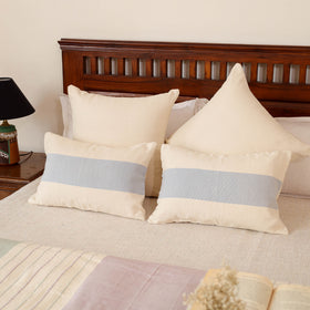 Pure Cotton Handwoven Bed/Sofa Throw with Cushion Cover Set 09