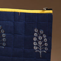 Blue - Handmade Quilted Cotton Utility Pouch 60