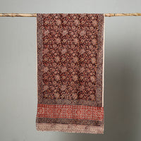 Multicolor - Natural Dyed Block Print Mul Cotton Kalamkari Stole 31