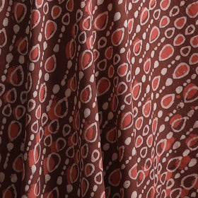 Maroon - Bagru Dabu Hand Block Print Natural Dyed Cotton Fabric 32