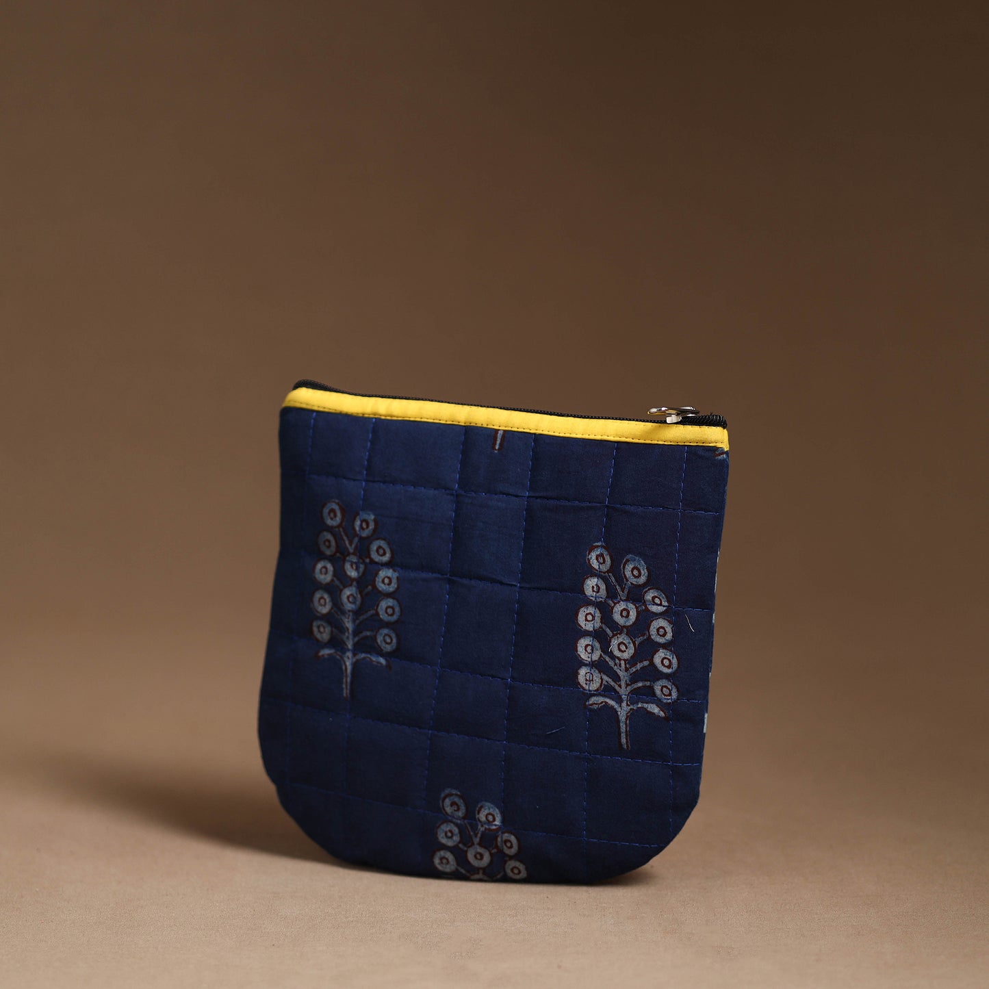 Blue - Handmade Quilted Cotton Utility Pouch 60