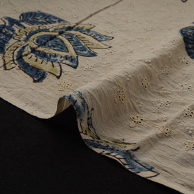 Natural Dyed Ajrakh Hand Block Print Cotton Hakoba Fabric 130