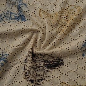 Natural Dyed Ajrakh Hand Block Print Cotton Hakoba Fabric 131