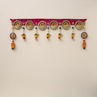 Diwali Decor Handmade Gota & Bead Work Toran 13