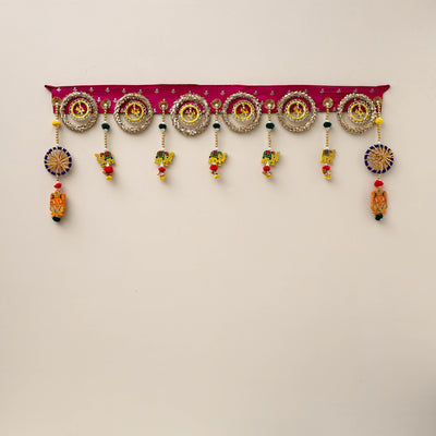 Diwali Decor Handmade Gota & Bead Work Toran 13