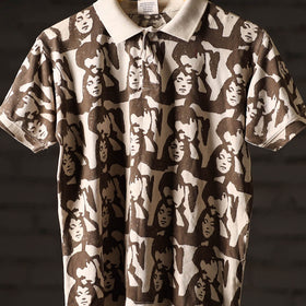 Bindaas natural dyed art unisex polo collar t-shirt 95