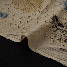 Natural Dyed Ajrakh Hand Block Print Cotton Hakoba Fabric 131
