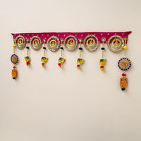 Diwali Decor Handmade Gota & Bead Work Toran 13