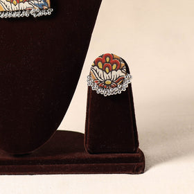 Yellow German Silver Fabart Necklace Set