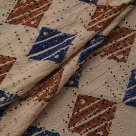 Natural Dyed Ajrakh Hand Block Print Cotton Hakoba Fabric 132