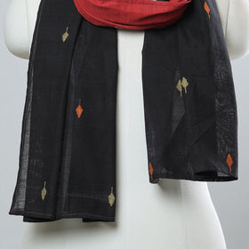 Multicolor - jamdani patchwork cotton stole 29 - handcrafted