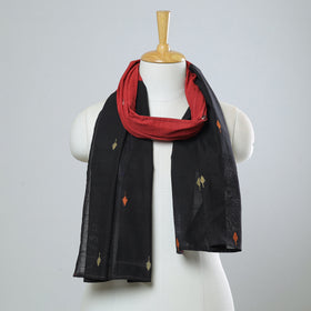 Multicolor - jamdani patchwork cotton stole 29 - handcrafted