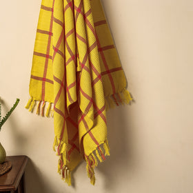  Honeycomb Handloom Cotton Bath Towel From Dehradun Online at iTokri.com