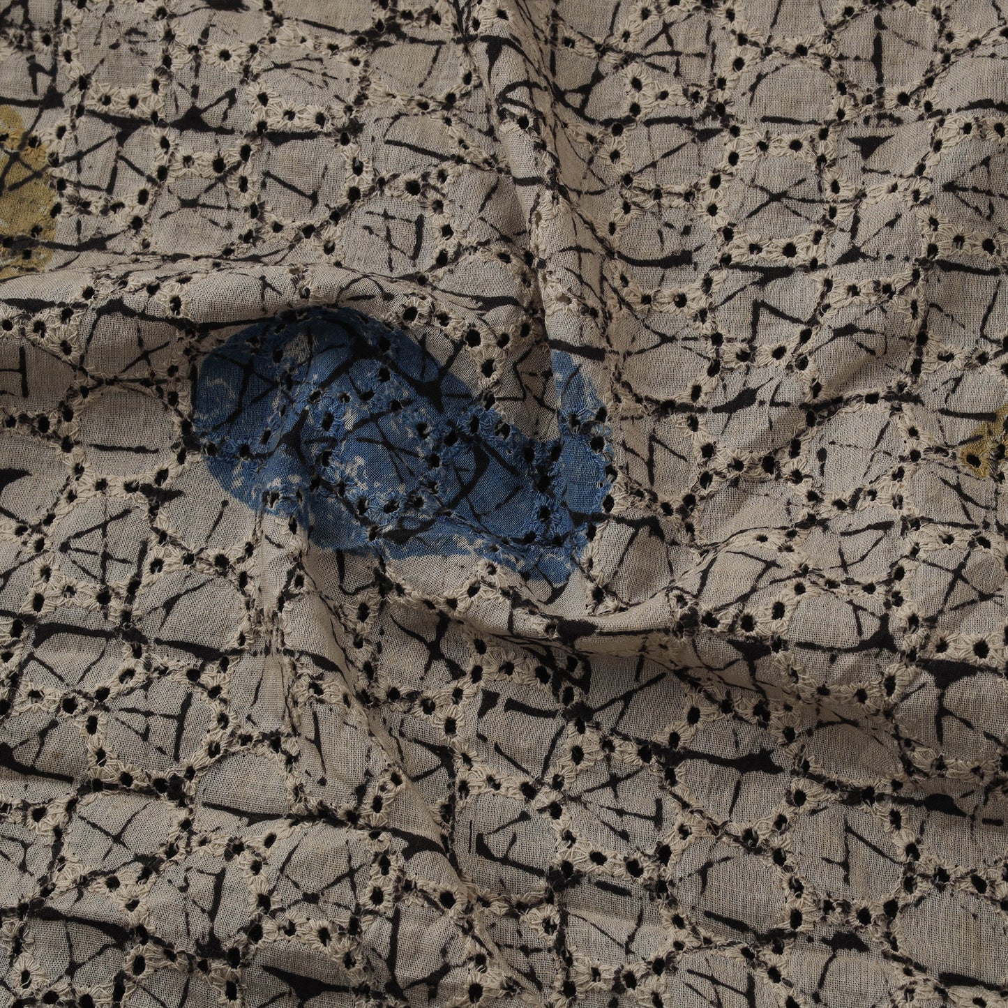Natural Dyed Ajrakh Hand Block Print Cotton Hakoba Fabric 134