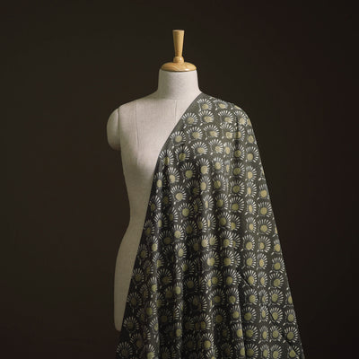 Green - Bagru Dabu Hand Block Print Natural Dyed Cotton Fabric 37