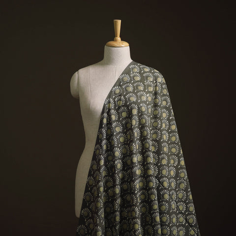 Green - Bagru Dabu Hand Block Print Natural Dyed Cotton Fabric 37